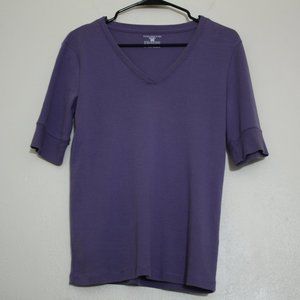 Jones of New York Sport purple knit sweater size m